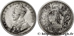 INDES BRITANNIQUES 1 Rupee (Roupie) Georges V 1913 Calcutta