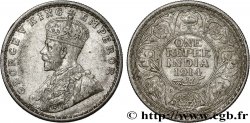INDES BRITANNIQUES 1 Rupee (Roupie) Georges V 1914 Bombay