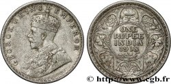 INDES BRITANNIQUES 1 Rupee (Roupie) Georges V 1918 Calcutta