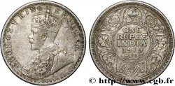 INDES BRITANNIQUES 1 Rupee (Roupie) Georges V 1919 Calcutta
