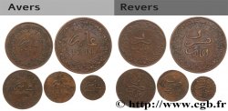 MAROC - HASSAN I Lot 1/4, 1/2, 1, 2 et 4 Fels Hassan I an 1310 (1892) Fez TTB