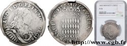 PRINCIPALITY OF MONACO - LOUIS I GRIMALDI Demi-écu ou 30 sols 1663 Monaco F15 NGC