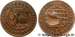 BRÉSIL - PRINCE JEAN REGENT 10 Réis contremarqué sur une 5 Réis de 1778 (1809) 