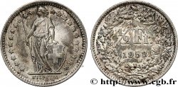 SCHWEIZ 1/2 Franc Helvetia 1958 Berne