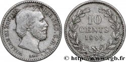 PAYS-BAS 10 Cents Guillaume III 1889 Utrecht