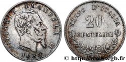 ITALIEN 20 Centesimi Victor Emmanuel II 1863 Milan