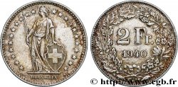 SCHWEIZ 2 Francs Helvetia 1940 Berne