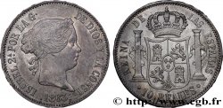 ESPAGNE - ROYAUME D ESPAGNE - ISABELLE II 10 Reales 1863 Madrid