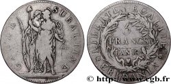 ITALIE - GAULE SUBALPINE 5 Francs an 10 1802 Turin