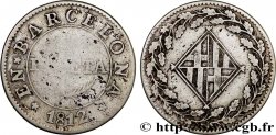 ESPAGNE - BARCELONE 1 Peseta blason de Barcelone 1812 Barcelone
