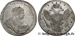 RUSSIE - ANNE 1 Rouble  1738 Saint Petersbourg TTB+