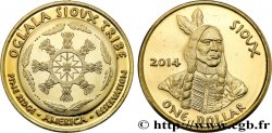 UNITED STATES OF AMERICA - Native Tribes 1 Dollar Oglala Sioux Tribe 2014 