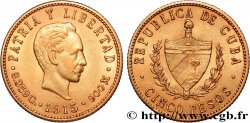 CUBA 5 Pesos 1915 Philadelphie