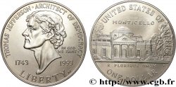 ÉTATS-UNIS D AMÉRIQUE 1 Dollar Jefferson 1993 Philadelphie