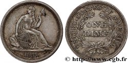 UNITED STATES OF AMERICA 1 Dime Liberté assise 1837 Philadelphie