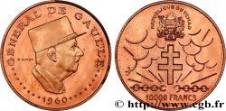 TCHAD Essai 10000 Francs croix de Lorraine / Charles de Gaulle 1970 Paris SPL