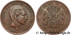 ESPAGNE 10 Centimos Alphonse XII 1878 Oeschger Mesdach & CO