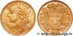 OR, PALLADIUM ET PLATINE INVESTISSEMENT 20 Francs  Vreneli  1935 Berne SUP