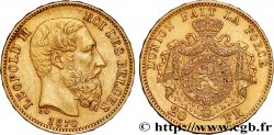 OR, PALLADIUM ET PLATINE INVESTISSEMENT 20 Francs Léopold II 1870 Bruxelles TTB