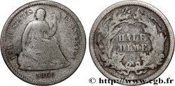 ÉTATS-UNIS D AMÉRIQUE 1/2 Dime (5 Cents) Liberté assise 1860 Philadelphie