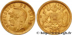 CHILE 10 Pesos 1895 Santiago