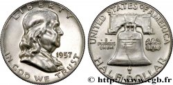 ÉTATS-UNIS D AMÉRIQUE 1/2 Dollar Benjamin Franklin 1957 Philadelphie