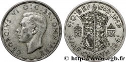 ROYAUME-UNI 1/2 Crown Georges VI 1941 