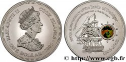 ÎLES COOK  1 Dollar Proof 200e anniversaire de la Bataille de Trafalgar 2005 