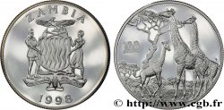 ZAMBIE 100 Kwacha Proof Girafes 1998