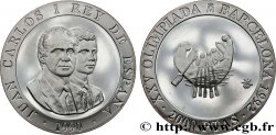 ESPAGNE 2000 Pesetas Proof J.O. de Barcelone : bateau à rame ancien 1990 Madrid