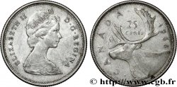 CANADA 25 Cents 1966