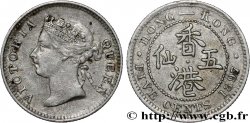 HONG KONG 5 Cents Victoria 1897 
