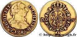 ESPAGNE - ROYAUME D ESPAGNE - CHARLES III 1/2 Escudo  1786 Madrid