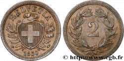 SWITZERLAND 2 Centimes (Rappen) croix suisse 1850 Paris