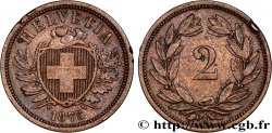 SUISSE 2 Centimes (Rappen) croix suisse 1875 Berne - B