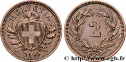 SWITZERLAND 2 Centimes 1893 Berne 