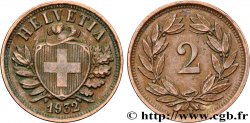 SUISSE 2 Centimes (Rappen) croix suisse 1932 Berne - B