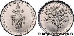VATICAN ET ÉTATS PONTIFICAUX 50 Lire armes au nom de Paul VI an XII 1974 Rome