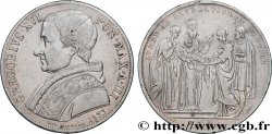 ITALIE - ÉTATS DU PAPE - GRÉGOIRE XVI (Bartolomeo Alberto Cappellari) Scudo an III 1833 Rome