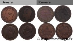 ITALIE Lot 4 x 10 Centesimi Victor Emmanuel II n.d. Atelier Divers