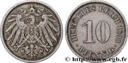 ALLEMAGNE 10 Pfennig aigle héraldique 1898 Berlin