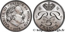 MONACO 5 Francs Rainier III 1974 Paris