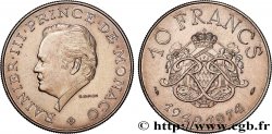 MONACO 10 Francs 25e anniversaire du règne de Rainier III 1974 Paris