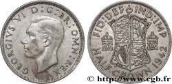 REGNO UNITO 1/2 Crown Georges VI 1942 
