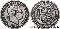 GREAT BRITAIN - GEORGE III 1/2 Crown Georges III 1818  VF