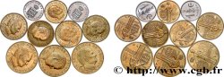 MONACO Lot de dix monnaies centimes de Rainier III n.d. Paris