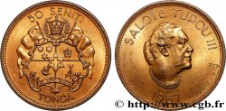 TONGA 50 Sentini Commémoration de la mort de la reine Salote Tupou III 1967  SUP