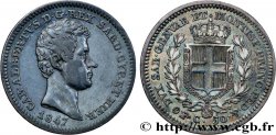 ITALY - KINGDOM OF SARDINIA - CHARLES-ALBERT 50 Centesimi  1847 Turin