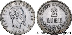 ITALIE - ROYAUME D ITALIE - VICTOR-EMMANUEL II 2 Lire  1863 Turin TTB+