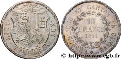 SWITZERLAND 10 Francs - Canton de Genève 1851 